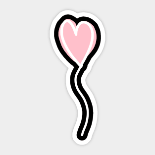 Heart Balloon Minimal Design (Valentine Collection) Sticker